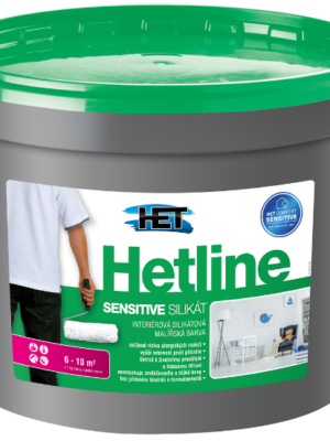 HETLINE SENSITIVE SILIKÁT - Silikátová interiérová farba biela 5 kg HETLINE SENSITIVE SILIKÁT - Silikátová interiérová farba biela 5 kg