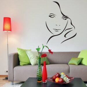 ART Šablóna na stenu - Línia tvár ženy 295x 94x69cm ART Šablóna na stenu - Línia tvár ženy 295x 94x69cm