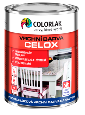 COLORLAK CELOX C2001 - Nitrocelulózová farba na kov a drevo C6400 - žltá chrómová tmavá 0 COLORLAK CELOX C2001 - Nitrocelulózová farba na kov a drevo C6400 - žltá chrómová tmavá 0